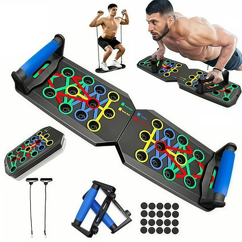 Gymnastic Bar Home - لوح تمارين قابل للطي مع أربطة