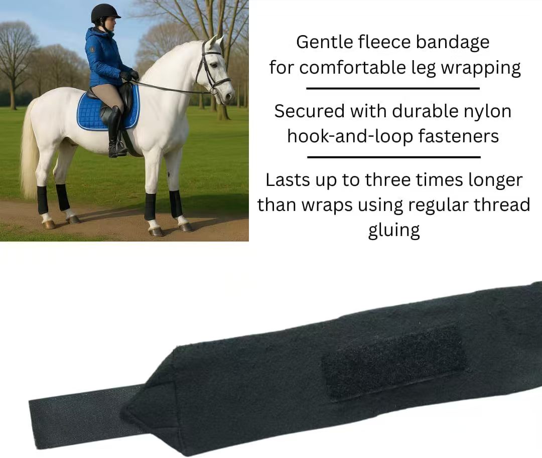 جديد الحصان يلتف 2.5 متر لينة  - مراجعة Polo Wraps Fleece وسعره