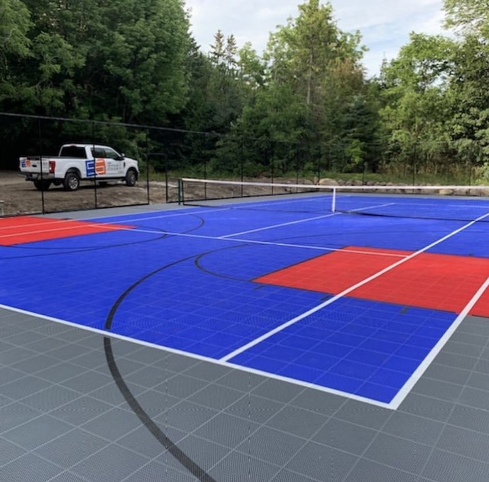 بلاط أرضي متشابك صديق للبيئة ل - مراجعة Outdoor Sport Court Tiles وسعره