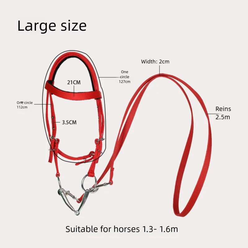 طقم لجام للحصان مع حبل قيادة ق - مراجعة Headcollar Rope Set وسعره