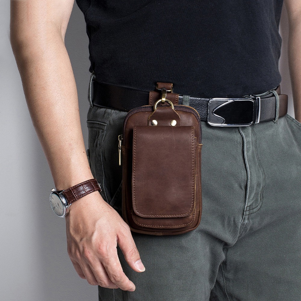 حقيبة خصر من جلد البقر بتصميم  - مراجعة Outdoor Sport Bag وسعره